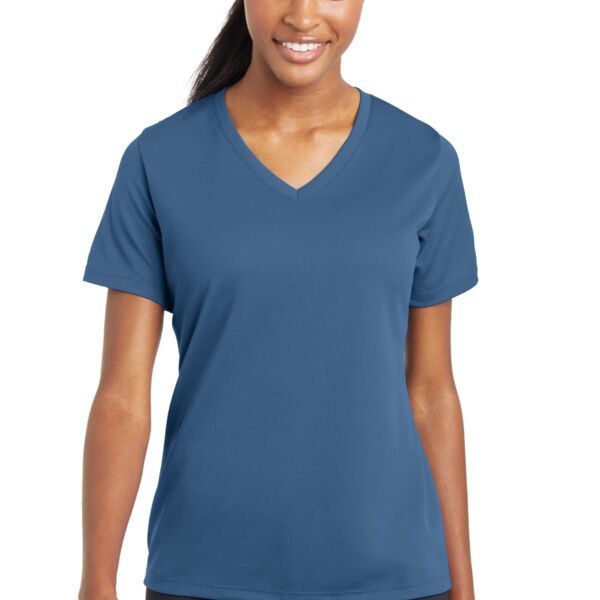 Ladies PosiCharge ® RacerMesh ® V Neck Tee Thumbnail