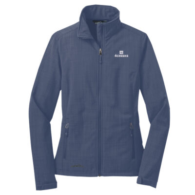 Ladies Shaded Crosshatch Soft Shell Jacket Thumbnail