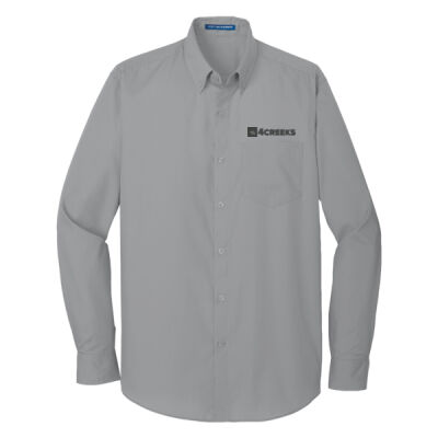 Port Authority® Long Sleeve Carefree Poplin Shirt Thumbnail