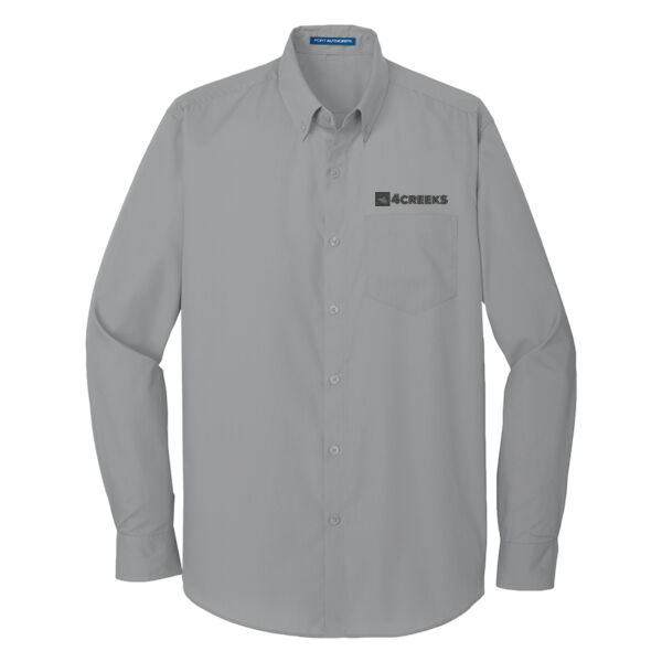 Port Authority® Long Sleeve Carefree Poplin Shirt Thumbnail