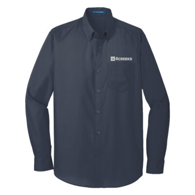 Port Authority® Long Sleeve Carefree Poplin Shirt Thumbnail