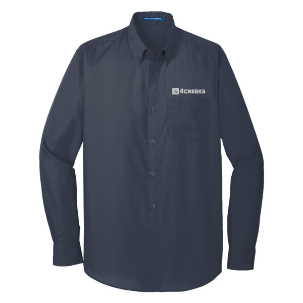 Port Authority® Long Sleeve Carefree Poplin Shirt Thumbnail