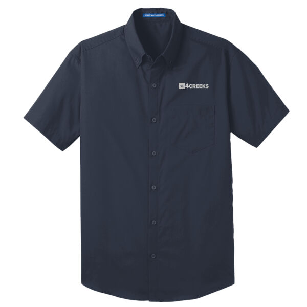 Port Authority® Short Sleeve Carefree Poplin Shirt Thumbnail